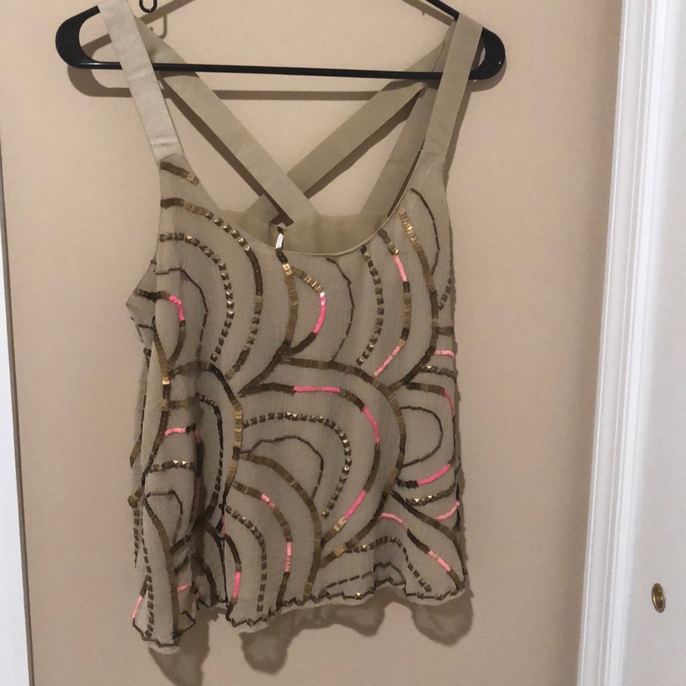 Free People sequin tank top - EXCELLENT condition